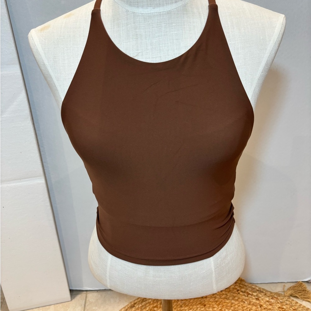 Old Navy Active Brown Halter Top